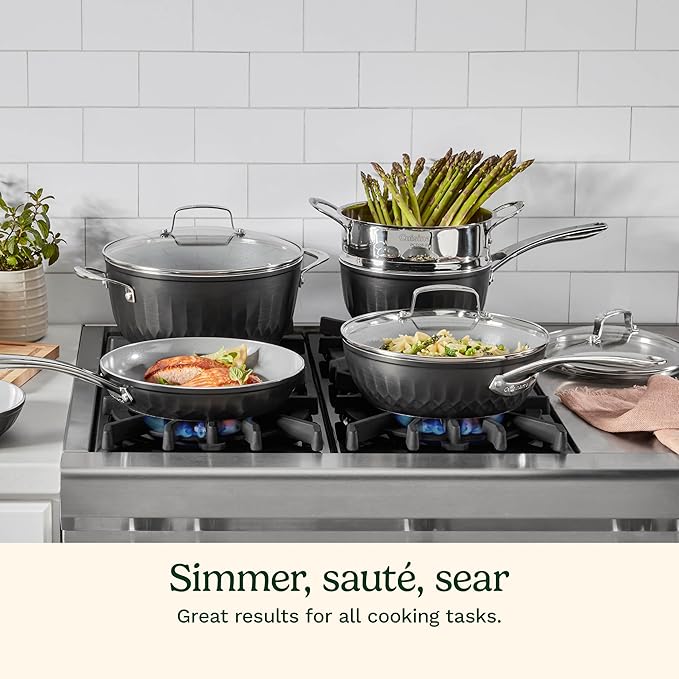 Cuisinart 11-Pc Color Impressions Ceramic Nonstick Set 58S-11BK