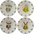 Times Table Dinnerware 4-piece Later Years 7 inch Melamine Rimmed Bowl Set