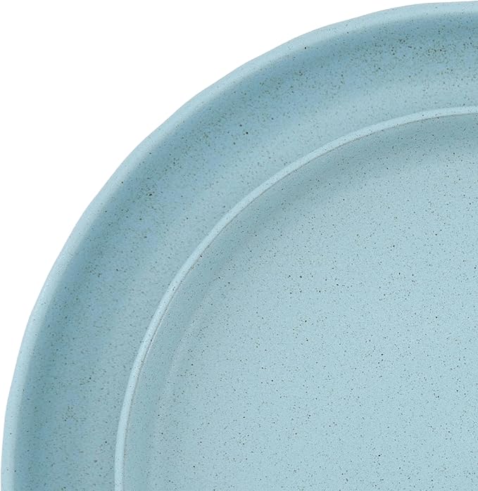 Reactive Glaze Stoneware Dinnerware Set Service for 2 8 Piece Ceramic Plates and Bowls with Deep Pasta Bowls Chip Resistant Microwave &amp Dishwasher Safe