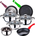 Kitchen Battery 7 Pieces SAN IGNACIO Faro Stainless Steel with pan Set (18/22/26 cm) SAN IGNACIO Jolie in Forged Aluminum