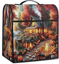 cfpolar Kitchen Aid Mixer Cover Compatible with 6-8 Quarts Autumn Pumpkin Castle Stand Mixer Cover Kitchen Aid Mixers Accessories Appliance Organizer Bag Dust Covers with Zipper Pocket