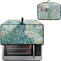 Doojoayie Peacock Toaster Oven Cover 4 Slice Bread Machine Dust Protector Universal Fit Dust-proof &amp Stain Resistant Covers for Kitchen Appliance Protection Floral Print