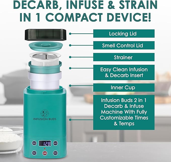 Butter Infuser Machine- Herbal Butter Maker Machine | Butter &amp Oil Infuser Machine. Butter Machine Includes Tons of Accessories (Green)