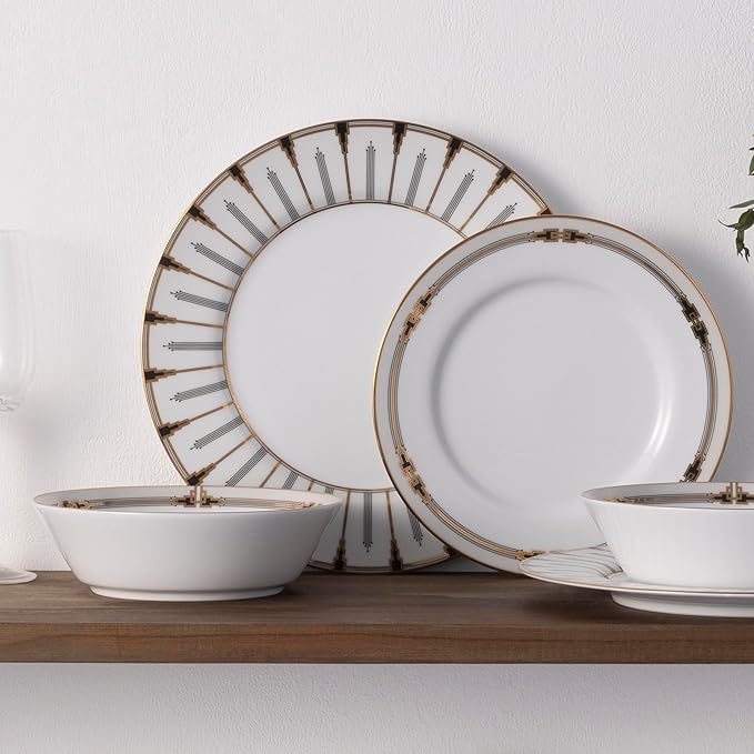 Noritake Empire Gold 12-Piece Dinnerware Set Service For 4