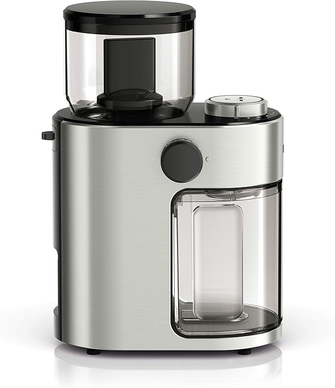 Braun MultiServe Coffee Machine 7 Programmable Brew Sizes / 3 Strengths + Iced Coffee &amp Hot Water for Tea Glass Carafe (10-Cup) Stainless Steel KF9170SI &amp KG7070 Burr Grinder Stainless Ste