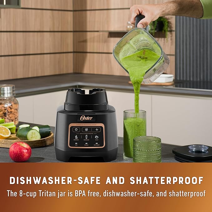 Oster Extreme Mix Blender 1500-Watt High-Speed Countertop Blender with 64oz Jar &amp Auto Programs Perfect for Smoothies Milkshakes Salsa