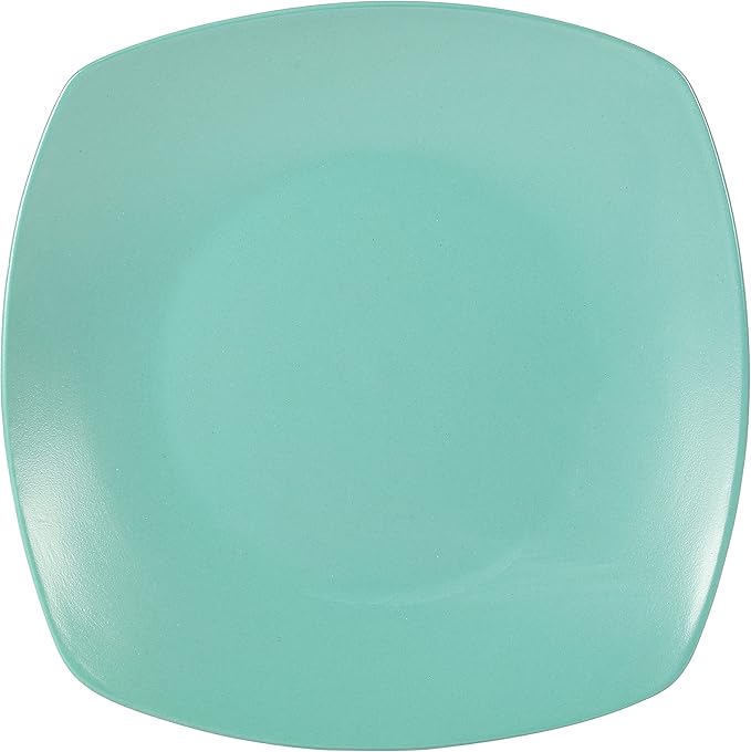Gibson Home Zen Buffet Matte Porcelain 8 Piece Chip and Scratch Resistant Plates and Bowls Dinnerware Set - Green Service for 4 (8pcs)