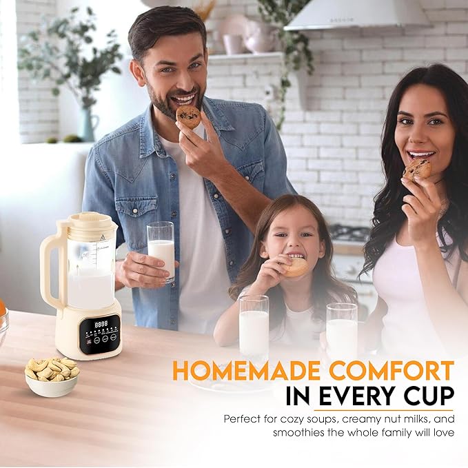 Nut Milk Maker Machine 54oz 11-in-1 7 Extra Accessories Oat &amp Soy Milk Maker with 20 Blades Soybean Milk Maker Almond Milk Maker Soymilk Machine Maker Nutmilk Maker Machine
