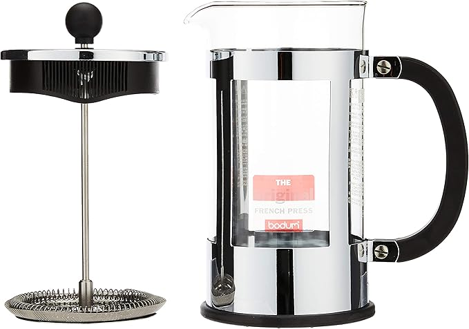 BODUM Kenya 8 Cup French Press Coffee Maker Chrome 1.0 l 34 oz
