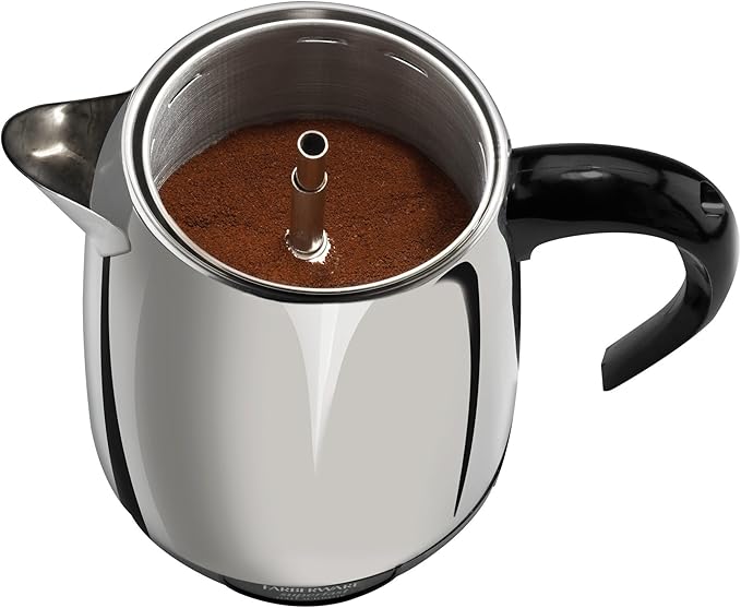 Farberware Electric Coffee PercolatorStainless Steel BasketAutomatic Keep WarmNo-Drip Spout8 Cup(Pack of 6)