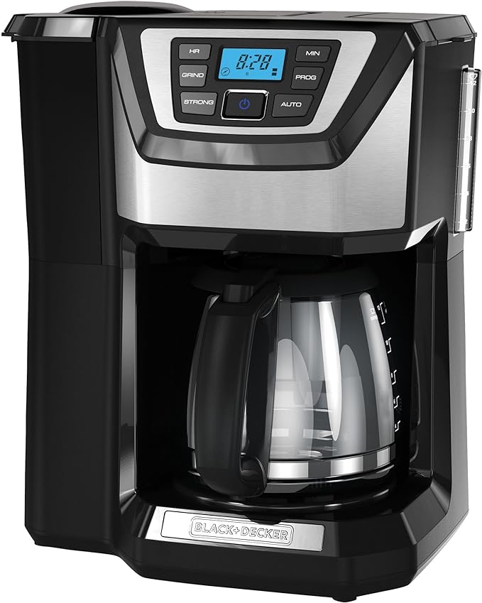 Black and Decker BLACK+DECKER 12-Cup Mill and Brew Coffeemaker Black CM5000B