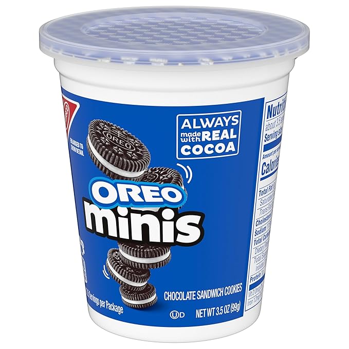 OREO Minis Chocolate Sandwich Cookies 12 - 3.5 oz Snack Cups