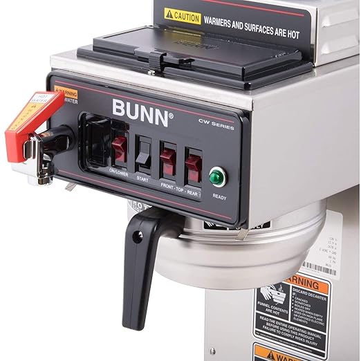 Bunn 12950.0217 CWTF15-3 Automatic Coffee Brewer with 1 Lower / 2 Upper Warmers (Decanters Not Included) (120V)