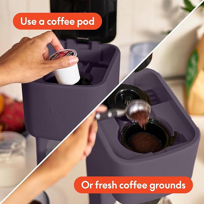 Single Serve Coffee Maker with Reusable Filter and Compact Countertop Design Personal Pod-Free Coffee Machine for Everyday Home Brewing – Bella Kitchen Collection