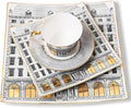 European Style Dinnerware Set Service for 6 Bone China Dinnerware Sets Unbreakable Porcelain Dinner Sets Coffee Cup and Saucer Tableware Set Steak Dinner Plates Dish Set sets-007