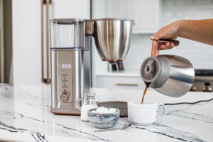 Café Specialty Drip Coffee Maker | 10-Cup Insulated Thermal Carafe | WiFi Enabled Voice-to-Brew Technology | Smart Home Kitchen Essientials | SCA Certified Barista-Quality Brew | Stainless Steel