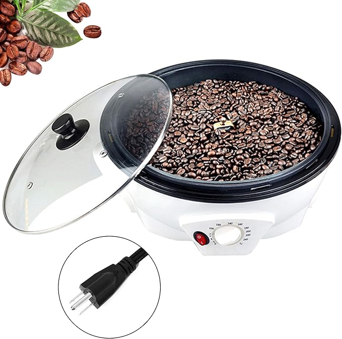 LUEUR Electric Coffee Roasters For Home UseCoffee Bean Roaster Machine Coffee Bean Roaster For Stovetop Countertop Commercial Coffee Bean Roasting Machine 110V