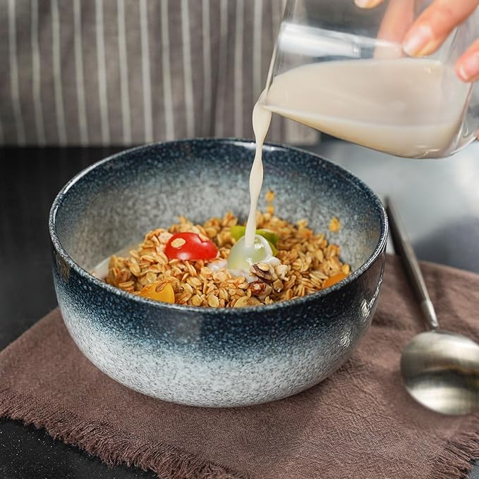 Ceramic Dinnerware Sets 12 Pieces Plates and Bowls Sets Chip and Crack Resistant Service for 4 Marble