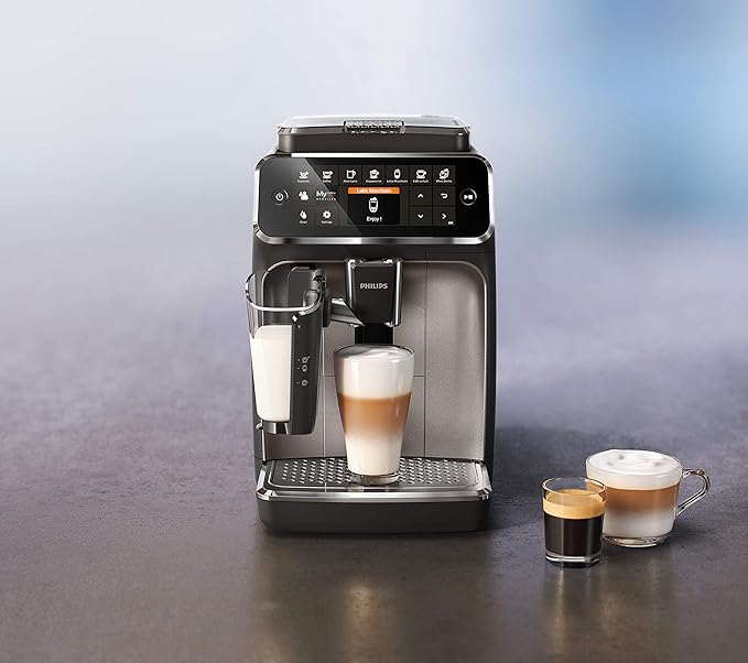 PHILIPS Kitchen Appliances 4300 Fully Automatic Espresso Machine with LatteGo CR EP4347/94 one size (Renewed)