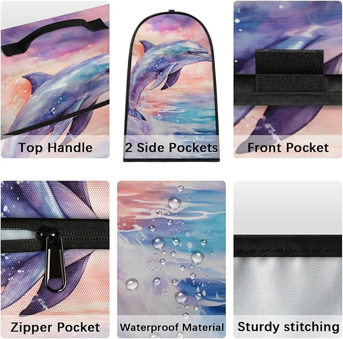 cfpolar Kitchen Aid Mixer Cover Compatible with 6-8 Quarts Animals Dolphin Ocean Stand Mixer Cover Kitchen Aid Mixers Accessories Appliance Organizer Bag Dust Covers with Zipper Pocket