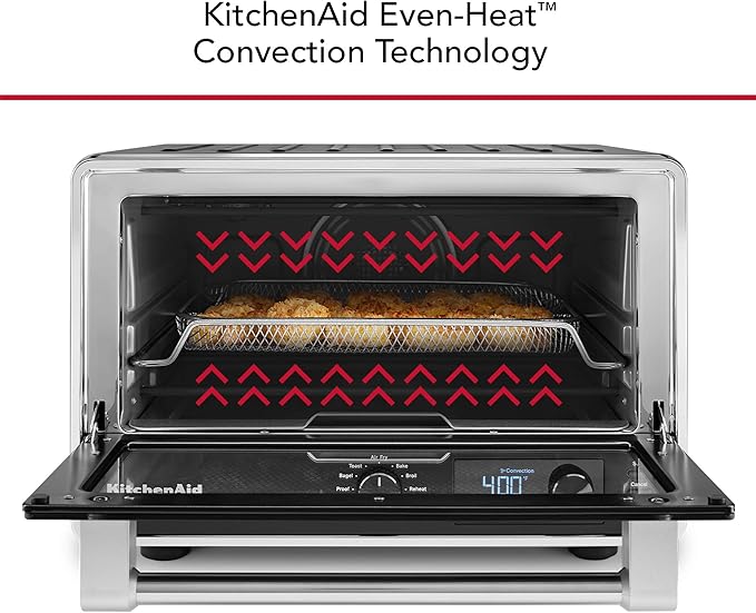 KitchenAid Digital Air Fry Countertop Oven KCO124BM Black Matte