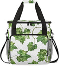 Grape Watercoor Plant Leaves Coffee Maker Carring Bag Large Insulated Storage Organizer Case Tote Bags with Shoulder Strap for Travel Work Picnic