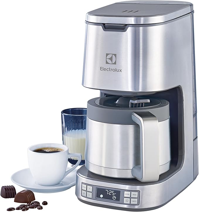 Electrolux ELTC10D8PS Expressionist Thermal Coffee Maker Stainless Steel (Renewed)