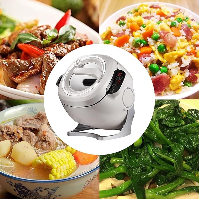 Commercial Automatic Stir Frying MachineDrum Type Food ProcessorElectric Cooking Machine360° Rotating Heating Pot3 Speed Adjustable Cooker(110v)