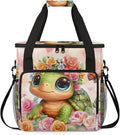 Turtle Coffee Maker Travel Bag Cute Insulated Grocery Bag Travel Picnic Leakproof Cooler Bags With Shoulder Strap