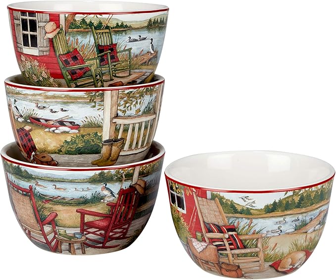 Certified International Lake Retreat 16 pc Dinnerware Set Service for 4