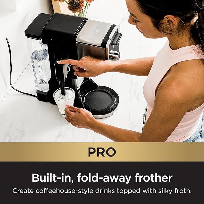 Ninja Drip Coffee Maker With K Cup Combo DualBrew Pro Specialty Coffee System Coffee Machine Compatible with K-Cup Pods 12 Cup Single Serve Coffee Makers with Paper Filter CFP301
