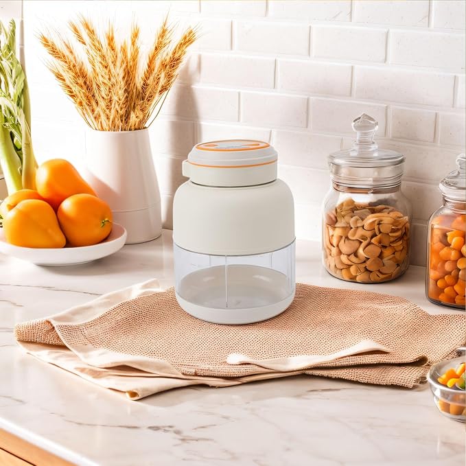 FTVOGUE Portable Blender Powerful Ice Crusher with 1300mAh Battery and 800ml Tritan Cup for Smoothies Shakes and Juices (White)