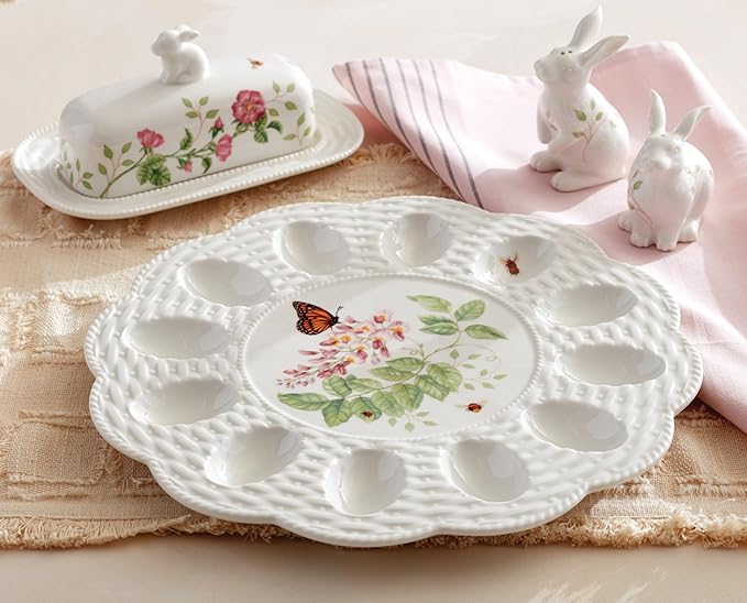 Lenox 893457 Butterfly Meadow Egg Tray Easter Serveware