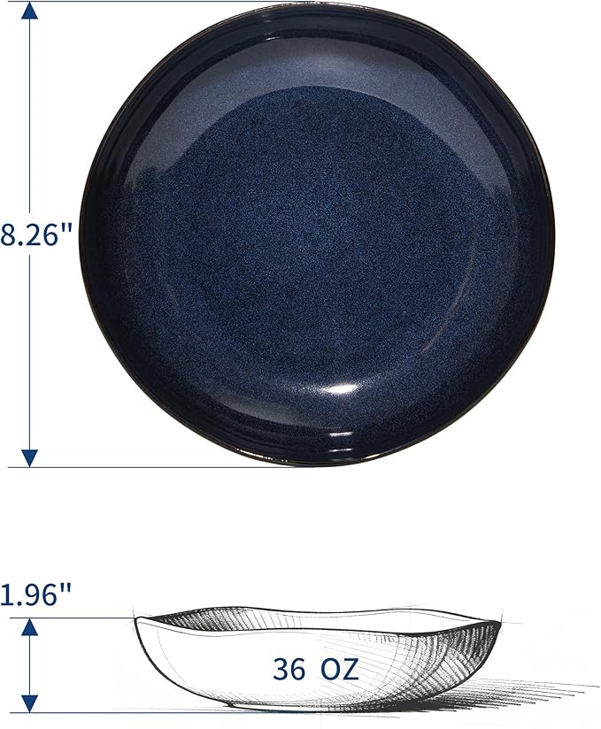 16 piece Stoneware Dinnerware Sets Starry Blue