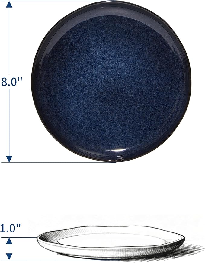 18 piece Ceramic Dinnerware Sets Starry Blue