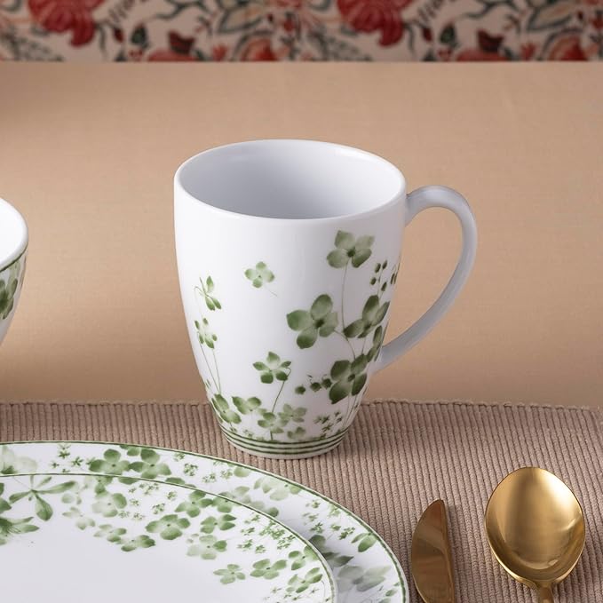 Noritake Bloomington Road Green 4-Piece Place Setting Serving for 1