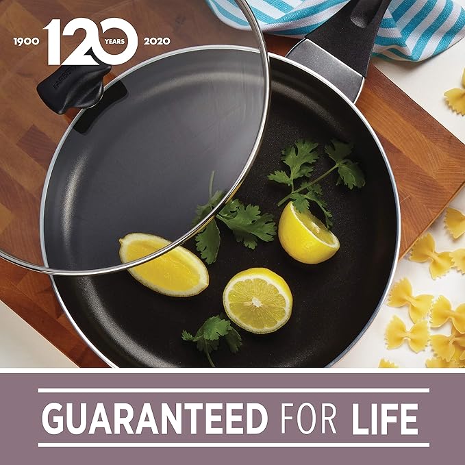 Farberware Dishwasher Safe Nonstick Aluminum 15-Piece Cookware Set Purple