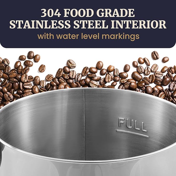 Elite Gourmet CCM040X 40 Cup Electric Hot Water Coffee Brewer Urn Removable Filter For Easy Cleanup Two Way Dispenser with Cool-Touch Handles Stainless Steel