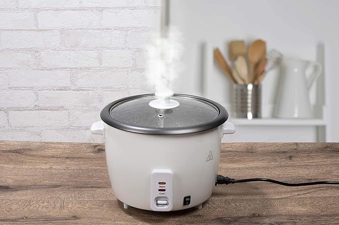 Alpina Rice cooker - 1.8 Liter - 700 Watt - With cooking and heat control light - White BSJ18-ZPDA