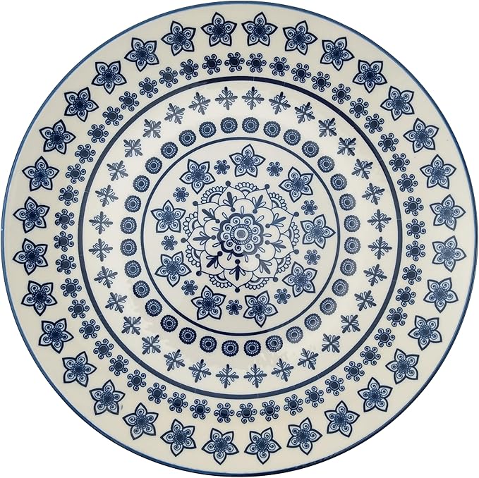 EUROSTAR Azure 16-Piece Dinnerware Set Service for 4