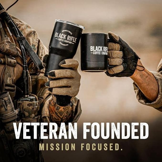 Black Rifle Coffee Company CAF 32 Count Medium Roast K Cups - Single Serve K Cups Coffee Pods - Kcup Pods Compatible with Keurig 1.0 &amp 2.0 - Made from Arabica Beans