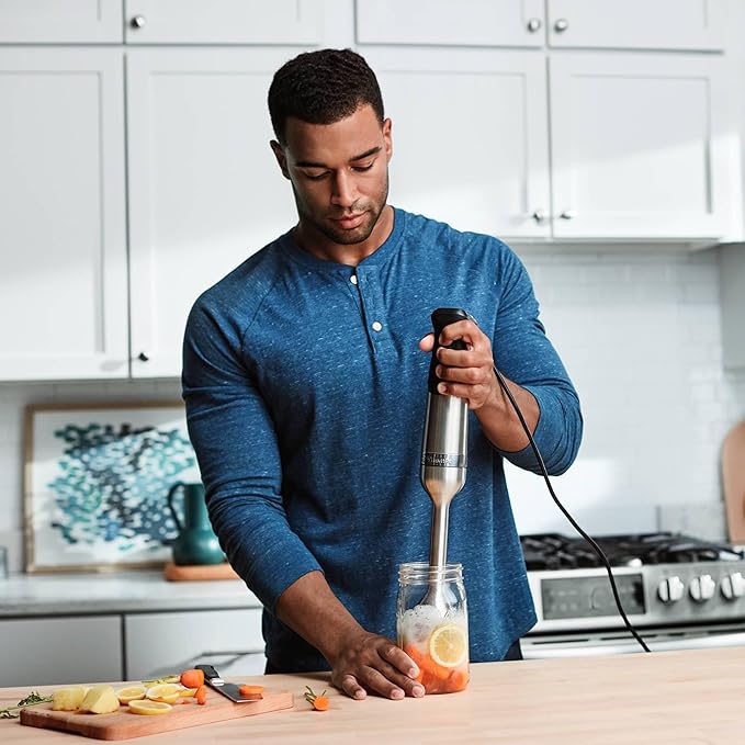 Vitamix 5-Speed Immersion Blender Professional-Grade Hand Blender with 625-Watt Motor and Stainless-Steel Blade Stainless Steel/Black