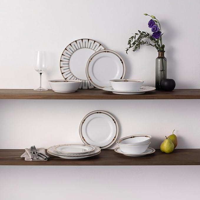 Noritake Empire Gold 12-Piece Dinnerware Set Service For 4