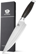 WILDMOK Chef Knife 8 Inch German Steel Kitchen Knives Chef's Knives with Pakka Wood Handle Gift Box