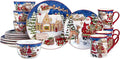 Certified International Santa's Workshop 16 Pc. Dinnerware Set Service for 4