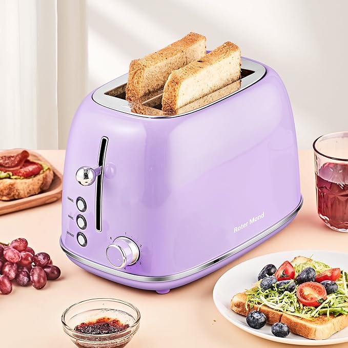 Roter Mond Retro 2 Slice Toaster + Electric Wine Opener Set for Merry Christmas