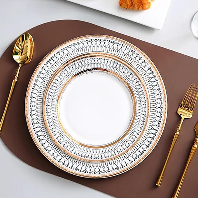 bone china dinnerware set tableware round dinner plates dishes set 16-piece dinnerware sets for 4 teacups and saucers sets for kitchen gift for wedding housewarming mother and wife dishwasher safe