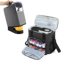 CURMIO Coffee Maker Carrying Bag &amp Coffee Maker Dust Cover Compatible with Keurig K-Mini or K-Mini Plus Single Serve Coffee Brewer Travel Bag with Pockets for K-Cup Pods