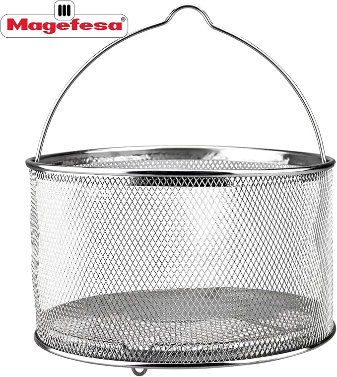 MAGEFESA IDEAL 11-Piece Cookware Set: 2 Stockpots 2 Saucepans 2 Mini Sauté Pans 2 Skillets Mesh Strainer Stainless Steel All Stovetops (Incl. Induction) Dishwasher Safe