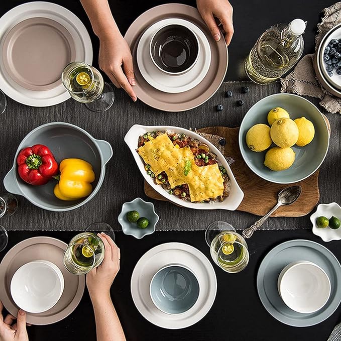 Dinnerware Sets Dish SetEuropean StyleService for 1046 Piece Colorful Porcelain Dishes SetModern Creativity Luxurious Tableware Set Dinner Gift